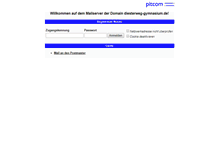 Tablet Screenshot of mail.diesterweg-gymnasium.de